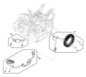 Alternator Group Diagram and Parts List for 25E337-0030-G1  Briggs and Stratton Engine